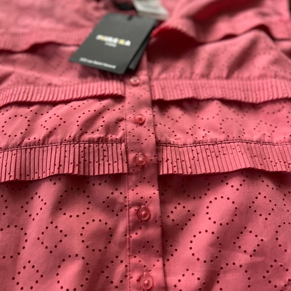 NWT Gorgeous Paule KA crewneck mid length designer pleated dress - Picture 9 of 15